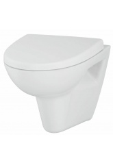 Унитаз подвесной Cersanit Parva Clean On безободковый с крышкой-сиденьем микролифт