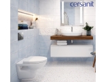 Унитаз подвесной Cersanit Parva Clean On безободковый с крышкой-сиденьем микролифт