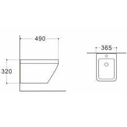 Биде подвесное Aquatek Лира