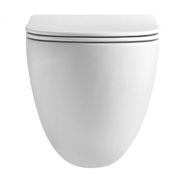 Унитаз Aquatek Гелиос подвесной, безободковый, смыв торнадо, сиденье микролифт