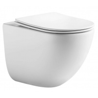 Унитаз Aquatek Гелиос подвесной, безободковый, смыв торнадо, сиденье микролифт