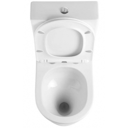 Унитаз-компакт Aquatek Либерти безободковый, смыв торнадо, сиденье микролифт быстросъем