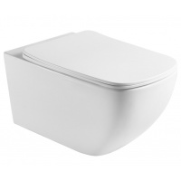 Унитаз Aquatek Медея подвесной, безободковый, смыв торнадо, с сиденьем Микролифт