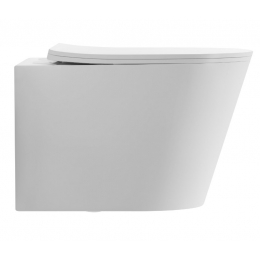 Унитаз Aquatek Таурус подвесной, безободковый, смыв торнадо, с сиденьем Микролифт