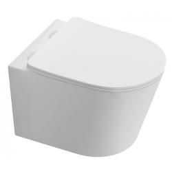 Унитаз Aquatek Таурус подвесной, безободковый, смыв торнадо, с сиденьем Микролифт