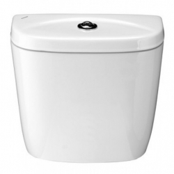 Бачок ЛАЙН Rimless с крышкой, белый (15см) Santek