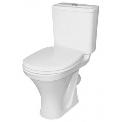 Унитаз-компакт Sanita Нева Стандарт, косой выпуск, сиденье полипропилен, 1 кнопка