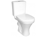Унитаз-компакт Sanita Нева Стандарт, косой выпуск, сиденье полипропилен, 1 кнопка