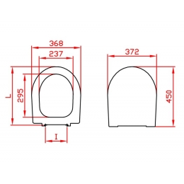 Сиденье для унитаза Santek Бореаль дюропласт, крепление металл AHS.45.2, Dinoplast Vega