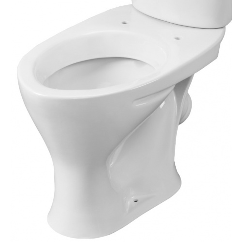Чаша унитаза Santeri Версия белый антивсплеск, косой выпуск купить в интернет магазине Санрай73