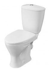 Унитаз-компакт Santeri Версия белый антивсплеск, косой выпуск, 1 режим, сиденье, г. Воротынск