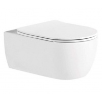 Унитаз Aquatek Европа подвесной, безободковый, тонкое сиденье микролифт быстросъем