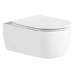 Унитаз Aquatek Европа подвесной, безободковый, тонкое сиденье микролифт быстросъем