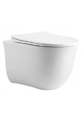 Унитаз Aquatek Классик подвесной, безободковый, с сиденьем Микролифт