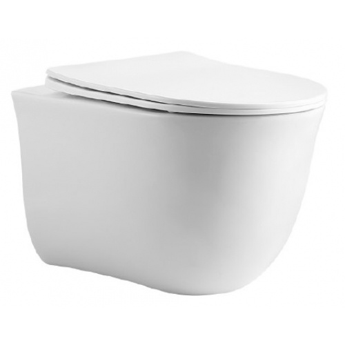 Унитаз Aquatek Классик подвесной, безободковый, с сиденьем Микролифт купить в интернет магазине Санрай73