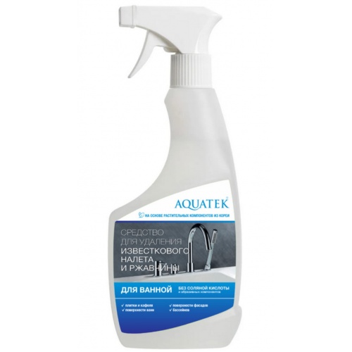 Чистящее средство от известкового налета, ржавчины для ванной, сантехники и смесителей Aquatek AQ900 купить в интернет магазине Санрай73