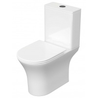 Унитаз-компакт Aquatek Optima с сиденьем микролифт, быстросъем