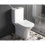Унитаз-компакт Aquatek Optima Square T безободковый, смыв торнадо, тонкое сиденье микролифт