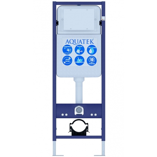 Инсталляция Aquatek Standart 37 для подвесного унитаза, рама, звукоизоляционная прокладка, крепеж купить в интернет магазине Санрай73