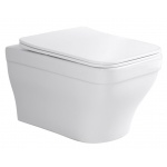 Унитаз Aquatek Амадео подвесной, безободковый, тонкое сиденье микролифт быстросъем