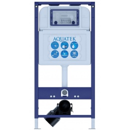 Комплект Aquatek Унитаз Европа AQ1901-00 + инсталляция INS-0000024 + кнопка KDI-0000067 + крепеж
