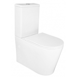 Унитаз напольный Azario Conto безободковый, слив Торнадо, с бачком и сиденьем микролифт, быстросъем