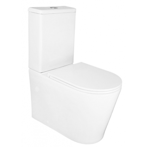 Унитаз напольный Azario Conto безободковый, слив Торнадо, с бачком и сиденьем микролифт, быстросъем купить в интернет магазине Санрай73