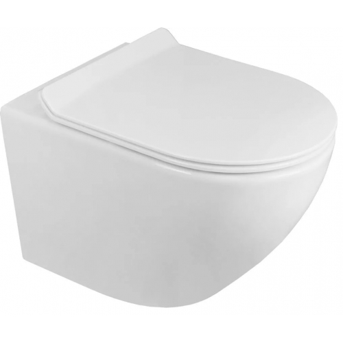 Унитаз подвесной Azario Fora AZ-0067, безободковый, с сидением микролифт купить в интернет магазине Санрай73