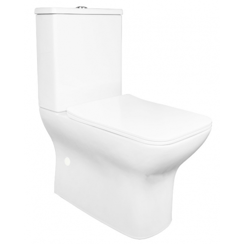 Унитаз напольный Azario Fresco AZ-8302 безободковый, в комплекте с бачком и сиденьем микролифт купить в интернет магазине Санрай73