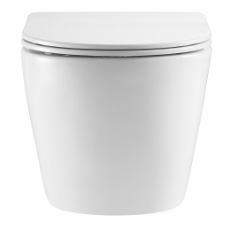 Унитаз подвесной Azario Grado безободковый, антивсплеск, слив Торнадо, сиденье микролифт быстросъем