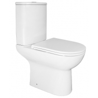 Унитаз напольный Azario Kano 93590 безободковый, в комплекте с бачком и сиденьем микролифт