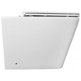 Унитаз напольный приставной Azario Teramo AZ-003D-NR, безободковый, быстросъемное сиденье микролифт