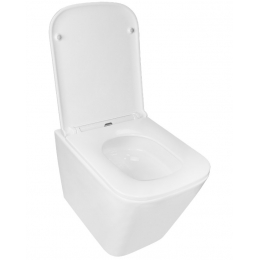 Унитаз подвесной Azario Teramo безободковый, антивсплеск, слив Торнадо, сиденье микролифт быстросъем