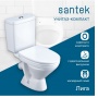 Унитаз-компакт Santek Лига 1WH302141 белый косой выпуск,сиденье дюропласт