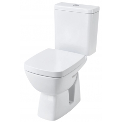 Унитаз-компакт Santek Нео Лайт 1WH302408, косой выпуск, дюропласт, металлическое крепление, 2 режима