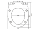 Сиденье для унитаза Santek БОРЕАЛЬ тонкое, микролифт