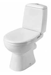 Унитаз-компакт Santek Цезарь 1WH301746 белый, горизонтальный выпуск,с микролифтом