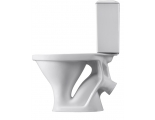 Унитаз-компакт Santeri Вест белый антивсплеск,косой выпуск Воротынск
