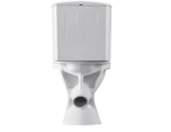 Унитаз-компакт Santeri Вест белый антивсплеск,косой выпуск Воротынск