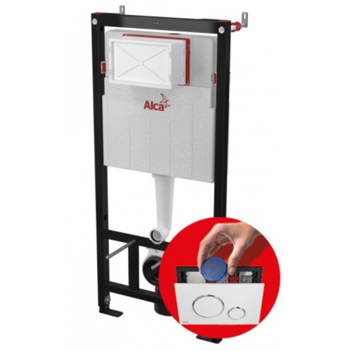 Инсталляция для сухой установки унитаза Alca Plast AM101/1120-0001, высота монтажа 1,12 м купить в интернет магазине Санрай73