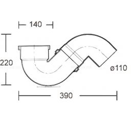 Сифон для чаши генуя Creavit
