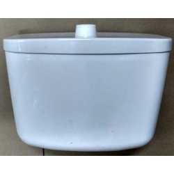 Бачок ПЛАСТИКОВЫЙ нижний, с белой(черной) кнопкой, без полки, г. Киров