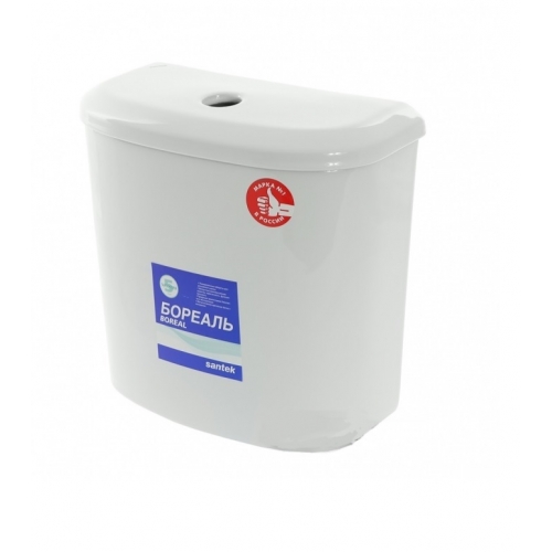 Бачок БОРЕАЛЬ с крышкой, белый (18 см) Santek купить в интернет магазине Санрай73