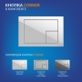 Комплект Cersanit Carina XL CO DPL EO slim инсталляция Vector, кнопка Corner