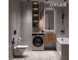 Комплект Cersanit Carina XL CO DPL EO slim инсталляция Vector, кнопка Corner