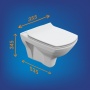 Комплект Cersanit Carina XL CO DPL EO slim инсталляция Vector, кнопка Corner