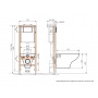 Комплект Cersanit Carina XL CO DPL EO slim инсталляция Vector, кнопка Corner