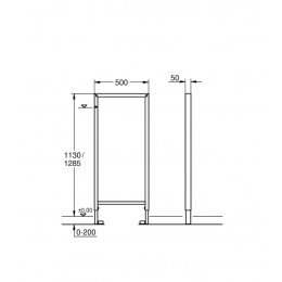 Пустая рама для систем инсталляции GROHE Rapid SL (1,13 м)  38548001