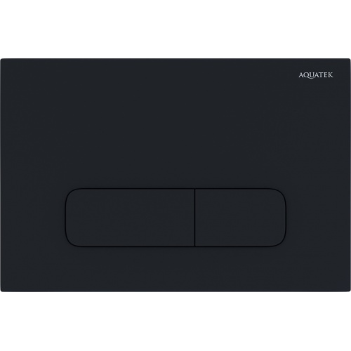 Панель смыва Aquatek Slim Черная матовая,) (002D) (клавиши прямоугольные) купить в интернет магазине Санрай73