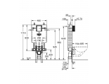 Инсталляционный комплект для унитаза GROHE Uniset для обмуровки с напольным креплением 38642001